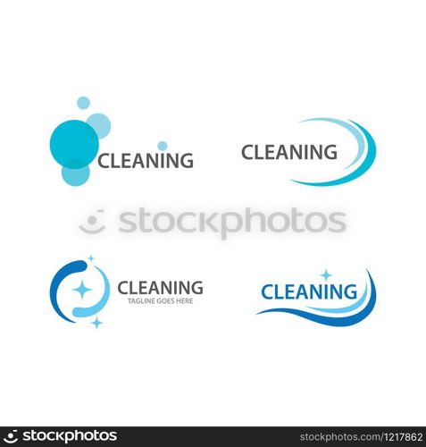 Cleaning logo and symbol ilustration vector template