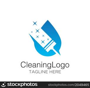 Cleaning logo vector design template