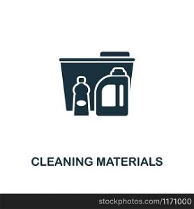 Cleaning Materials creative icon. Simple element illustration. Cleaning Materials concept symbol design from cleaning collection. Can be used for mobile and web design, apps, software, print.. Cleaning Materials icon. Line style icon design from cleaning icon collection. UI. Illustration of cleaning materials icon. Ready to use in web design, apps, software, print.