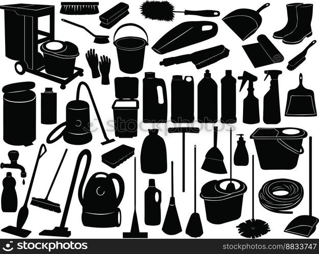 Cleaning objects vector image