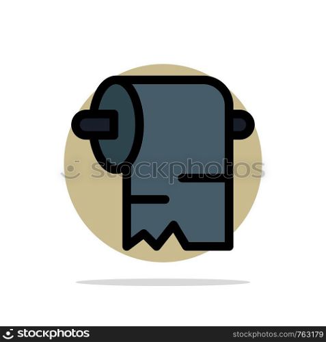Cleaning, Paper, Tissue Abstract Circle Background Flat color Icon