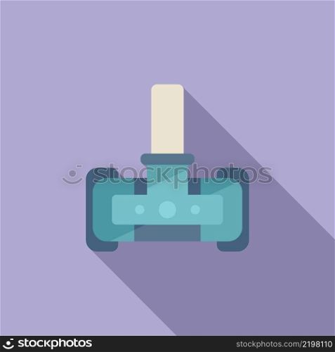 Cleaning pool mop icon flat vector. Repair service. Care pool. Cleaning pool mop icon flat vector. Repair service