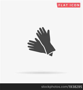 Cleaning Rubber Gloves flat vector icon. Hand drawn style design illustrations.. Cleaning Rubber Gloves flat vector icon