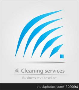 Cleaning service business icon for creative design. Cleaning service business icon