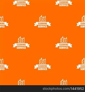 Cleaning service pattern vector orange for any web design best. Cleaning service pattern vector orange