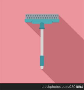 Cleaning sponge mop icon. Flat illustration of cleaning sponge mop vector icon for web design. Cleaning sponge mop icon, flat style