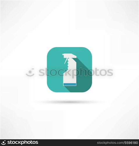 cleaning spray icon