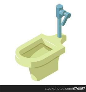 Cleaning toilet icon. Isometric illustration of cleaning toilet vector icon for web. Cleaning toilet icon, isometric style