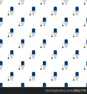 Cleaning toilet pattern seamless vector repeat for any web design. Cleaning toilet pattern seamless vector