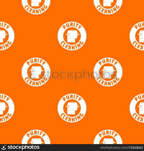 Cleaning toilet pattern vector orange for any web design best. Cleaning toilet pattern vector orange