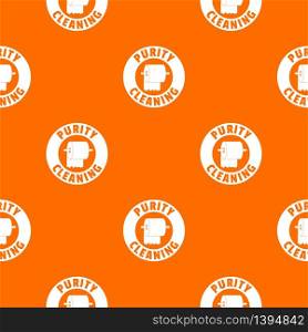 Cleaning toilet pattern vector orange for any web design best. Cleaning toilet pattern vector orange