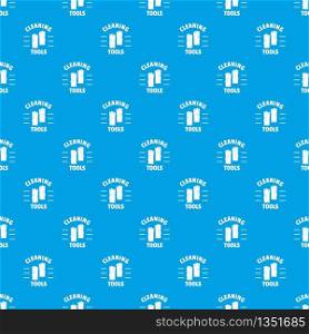 Cleaning tools pattern vector seamless blue repeat for any use. Cleaning tools pattern vector seamless blue
