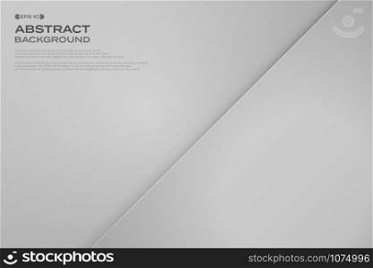 Clear presentation template paper on gray shadow background. vector eps10