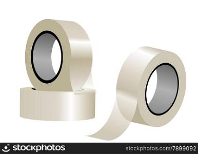 clear tape isolated on a white background