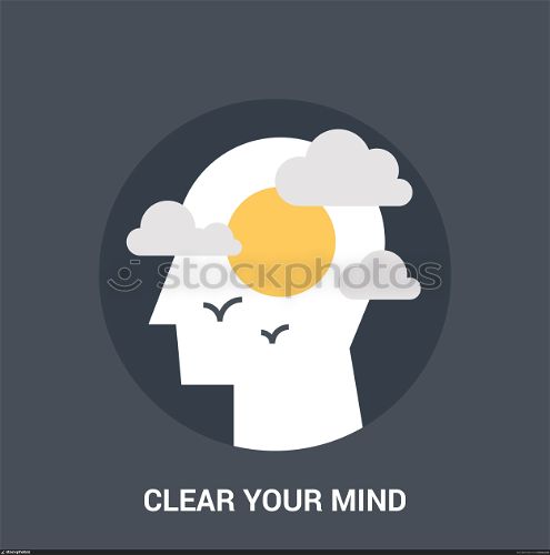 clear your mind icon concept. Abstract vector illustration of clear your mind icon concept