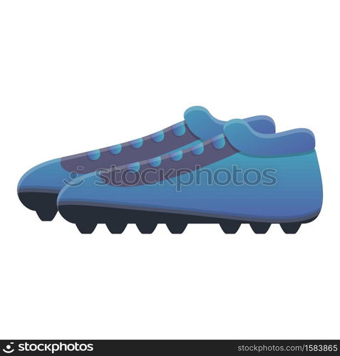 Cleat football boots icon. Cartoon of cleat football boots vector icon for web design isolated on white background. Cleat football boots icon, cartoon style