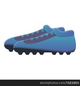 Cleat football boots icon. Cartoon of cleat football boots vector icon for web design isolated on white background. Cleat football boots icon, cartoon style