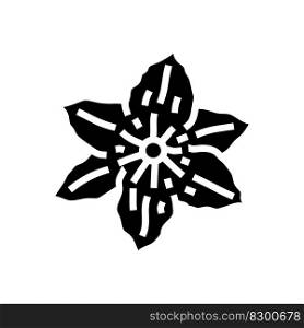 clematis flower spring glyph icon vector. clematis flower spring sign. isolated symbol illustration. clematis flower spring glyph icon vector illustration