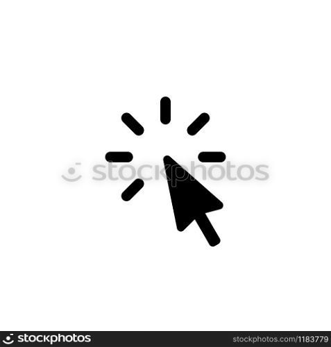 Click here arrow icon symbol simple design