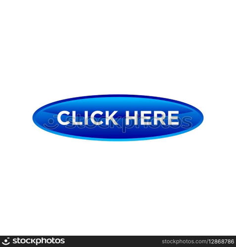 click here button website vector template