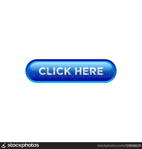 click here button website vector template