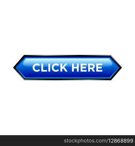 click here button website vector template