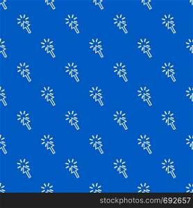 Click pattern repeat seamless in blue color for any design. Vector geometric illustration. Click pattern seamless blue