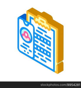 client questionnaire call center isometric icon vector. client questionnaire call center sign. isolated symbol illustration. client questionnaire call center isometric icon vector illustration