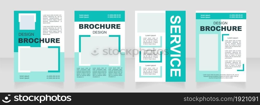 Client support service cayn blank brochure layout design. Report info. Vertical poster template set with empty copy space for text. Premade corporate reports collection. Editable flyer paper pages. Client support service cayn blank brochure layout design