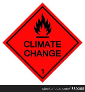 Climate Change Symbol Sign Isolate On White Background,Vector Illustration EPS.10