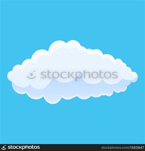 Climate cloud icon. Cartoon of climate cloud vector icon for web design isolated on white background. Climate cloud icon, cartoon style