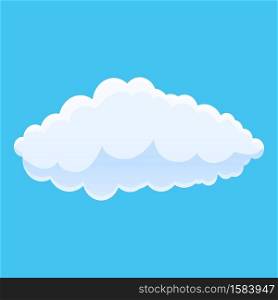 Climate cloud icon. Cartoon of climate cloud vector icon for web design isolated on white background. Climate cloud icon, cartoon style