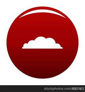 Climate icon. Simple illustration of climate vector icon for any design red. Climate icon vector red