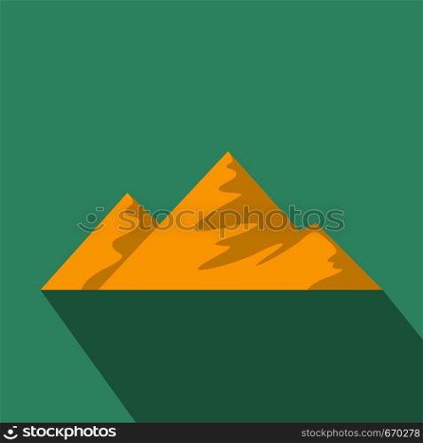 Climb on mountain icon. Flat illustration of climb on mountain vector icon for web. Climb on mountain icon, flat style.