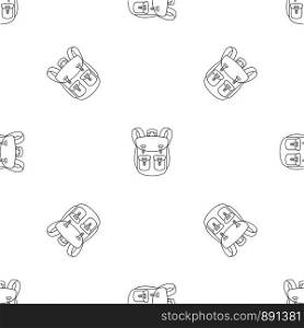 Climbing backpack pattern seamless vector repeat geometric for any web design. Climbing backpack pattern seamless vector