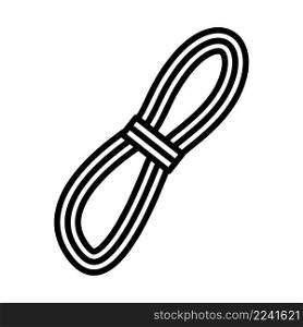 Climbing Rope Icon. Bold outline design with editable stroke width. Vector Illustration.