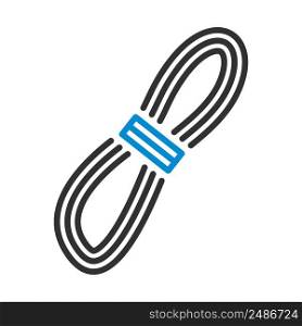 Climbing Rope Icon. Editable Bold Outline With Color Fill Design. Vector Illustration.