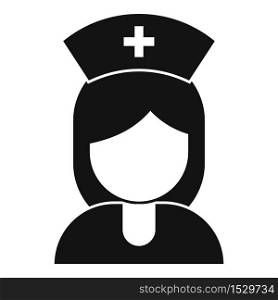 Clinic nurse icon. Simple illustration of clinic nurse vector icon for web design isolated on white background. Clinic nurse icon, simple style