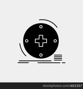 Clinical, digital, health, healthcare, telemedicine Glyph Icon. Vector isolated illustration. Vector EPS10 Abstract Template background