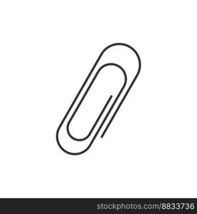 Clip line icon vector image