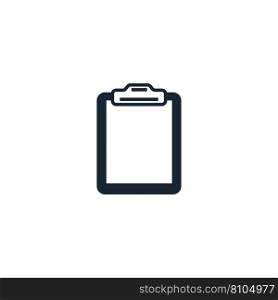 Clipboard creative icon from stationery icons Vector Image