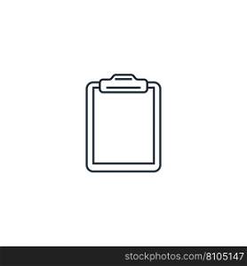 Clipboard creative icon from stationery icons Vector Image