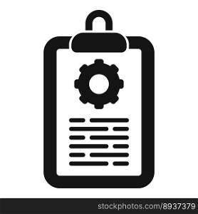 Clipboard help icon simple vector. Business manual. Report project. Clipboard help icon simple vector. Business manual