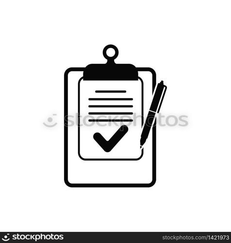 Clipboard icon vector flat design