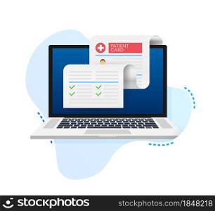 Clipboard in doctors hand. Make notes in patient card. medical report. analysis or prescription concept. Vector illustration. Clipboard in doctors hand. Make notes in patient card. medical report. analysis or prescription concept. Vector illustration.