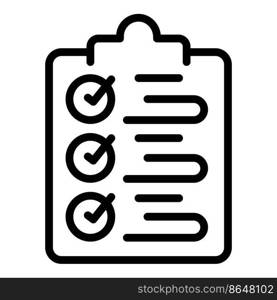 Clipboard model icon outline vector. Tech help. Support chat. Clipboard model icon outline vector. Tech help