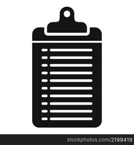 Clipboard report icon simple vector. Document paper. Chart data. Clipboard report icon simple vector. Document paper