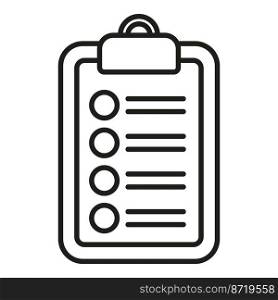 Clipboard review icon outline vector. Customer feedback. People opinion. Clipboard review icon outline vector. Customer feedback