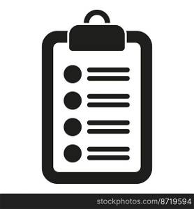 Clipboard review icon simple vector. Customer feedback. People opinion. Clipboard review icon simple vector. Customer feedback