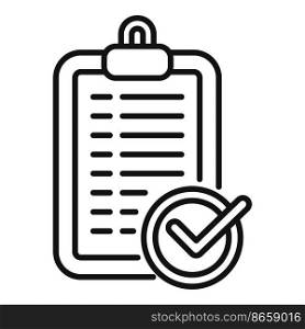 Clipboard safety icon outline vector. Personal safe. Fraud virus. Clipboard safety icon outline vector. Personal safe